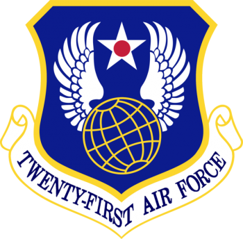 Coat of arms (crest) of the 21st Air Force, US Air Force