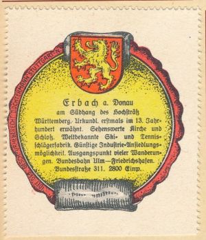 Wappen von Erbach (Donau)/Coat of arms (crest) of Erbach (Donau)