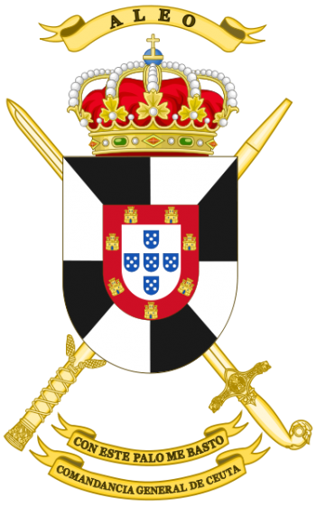 Coat of arms (crest) of the Ceuta General Command, Spanish Army