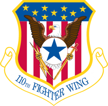Coat of arms (crest) of the 110th Attack Wing, Michigan Air National Guard