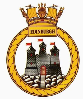 Coat of arms (crest) of the HMS Edinburgh, Royal Navy