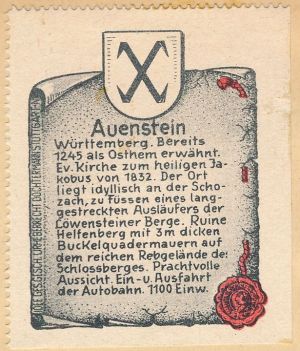 Wappen von Auenstein (Ilsfeld)/Coat of arms (crest) of Auenstein (Ilsfeld)
