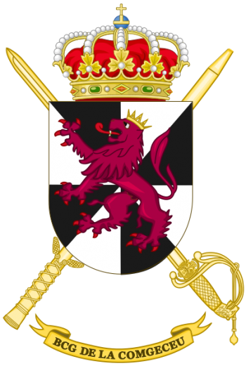 Coat of arms (crest) of the Ceuta General Command Headquarters Battalion, Spanish Army