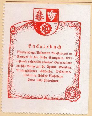 Wappen von Endersbach/Coat of arms (crest) of Endersbach