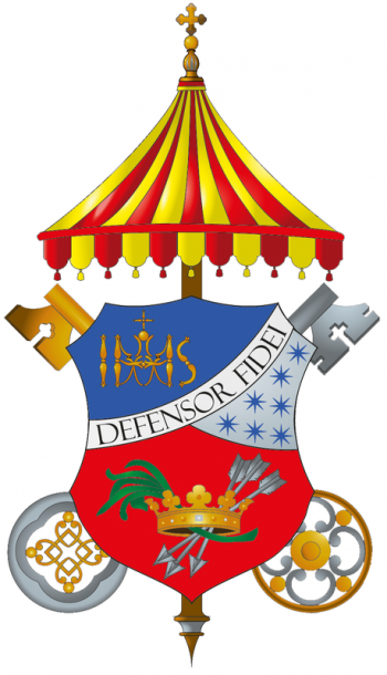 Arms (crest) of Collegiate Basilica of St. Sebastian the Martyr, Acireale