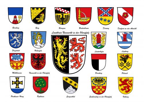 Arms in the Neumarkt in der Oberpfalz District
