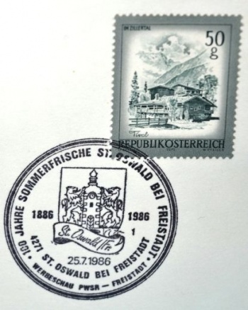 Wappen von Sankt Oswald bei Freistadt/Coat of arms (crest) of Sankt Oswald bei Freistadt