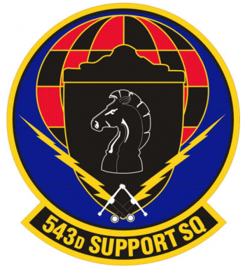 Coat of arms (crest) of the 543rd Support Squadron, US Air Force