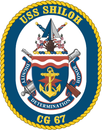 Coat of arms (crest) of the Cruiser USS Shiloh