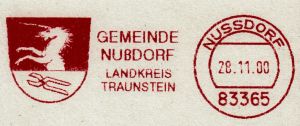 Wappen von Nußdorf (Chiemgau)/Coat of arms (crest) of Nußdorf (Chiemgau)
