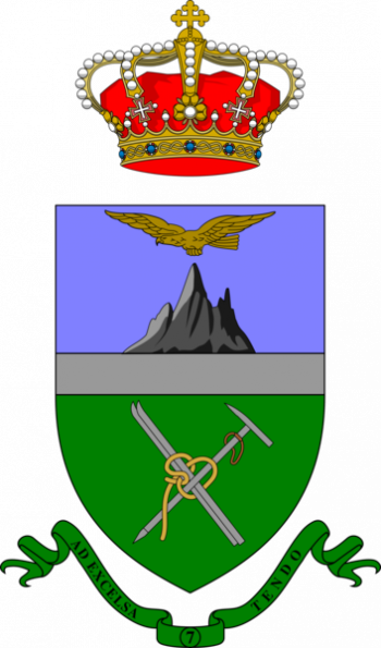 Coat of arms (crest) of 7th Alpini Regiment, Italian Army