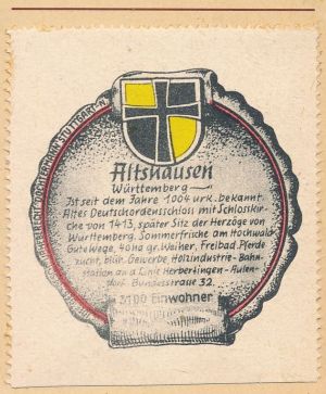 Wappen von Altshausen/Coat of arms (crest) of Altshausen