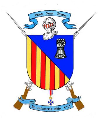 Coat of arms (crest) of the Armoured Infantry Battalion No 13, Army of Uruguay