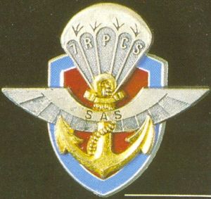 Coat of arms (crest) of the 7th Parachute Command and Support Regiment, French Army
