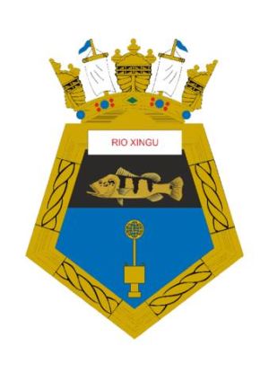 Coat of arms (crest) of the River Hydrographic Ship Rio Xingu, Brazilian Navy