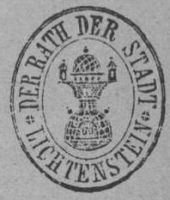 Wappen von Lichtenstein (Sachsen)/ Arms of Lichtenstein (Sachsen)