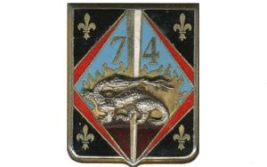 Coat of arms (crest) of the 74th Infantry Regiment, French Army
