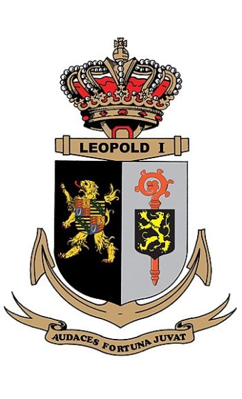 Coat of arms (crest) of the Frigate Leopold I, Belgian Navy