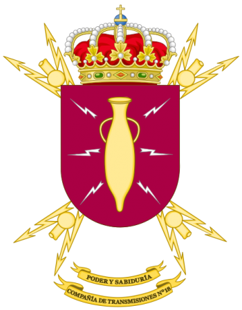 Coat of arms (crest) of the Signal Company No 18, Spanish Army