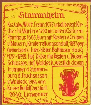 Wappen von Stammheim (Calw)