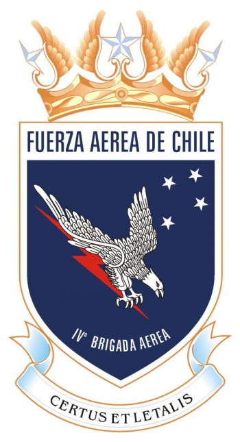 Coat of arms (crest) of the Fourth Aerial Brigade of the Air Force of Chile