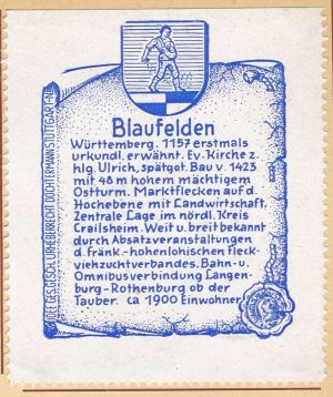 Wappen von Blaufelden/Coat of arms (crest) of Blaufelden