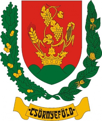 Csörnyeföld (címer, arms)