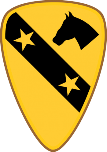 Arms of 1st Cavalry Division First Team, US Army