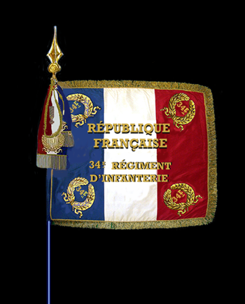 Arms of 34th Infantry Regiment, French Army