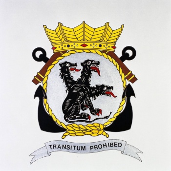 Coat of arms (crest) of the Zr.Ms. Cerberus, Netherlands Navy