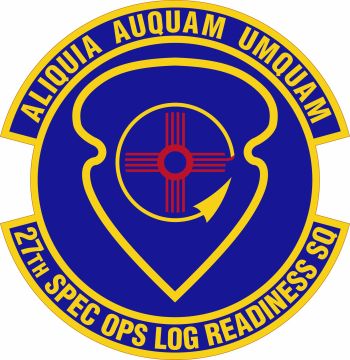 Coat of arms (crest) of the 27th Special Operations Logistics Readiness Squadron, US Air Force