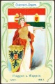 Arms, Flags and Folk Costume trade card Natrogat Österreich