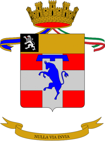 Coat of arms (crest) of the 1st Mountain Artillery Regiment, Italian Army