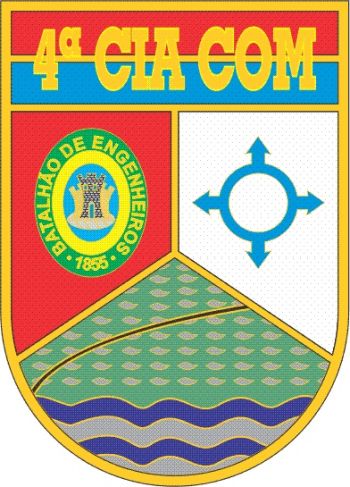 Coat of arms (crest) of the 4th Signal Company, Brazilian Army