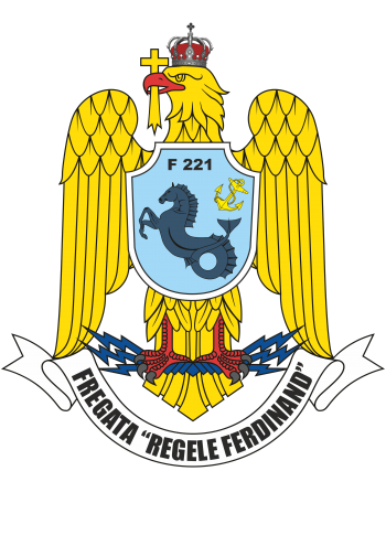Coat of arms (crest) of the Frigate Regele Ferdinand (F221), Romanian Navy