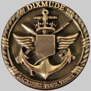 Coat of arms (crest) of the Amphibious Assault Ship Dixmude (L-9015), French Navy
