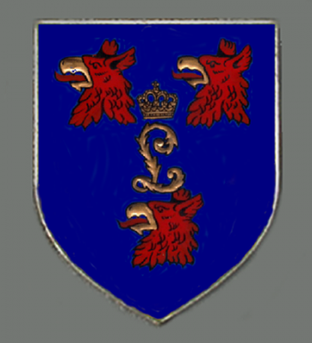 Coat of arms (crest) of the Armoured Battalion 25 (later 153), German Army