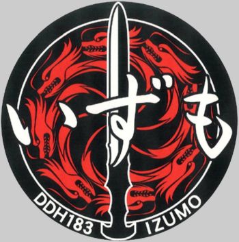 Coat of arms (crest) of the Helicopter Destroyer JS Izumo (DDH-183), JMSDF