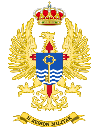 Coat of arms (crest) of the II Military Region, Spanish Army