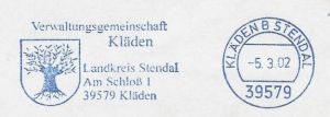 Coat of arms (crest) of Verwaltungsgemeinschaft Kläden