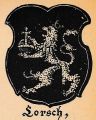 Wappen von Lorsch/ Arms of Lorsch