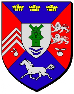 Blason de Moulins-la-Marche/Coat of arms (crest) of {{PAGENAME