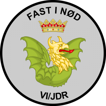 Emblem (crest) of the VI Battalion, Jutland Dragoon Regiment, Danish Army
