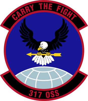 Coat of arms (crest) of the 317th Operations Support Squadron, US Air Force