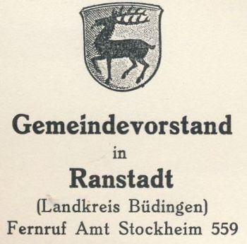 Wappen von Ranstadt/Coat of arms (crest) of Ranstadt