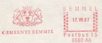 Wapen van Bemmel/Coat of arms (crest) of Bemmel