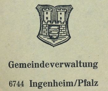 Wappen von Ingenheim (Pfalz)/Coat of arms (crest) of Ingenheim (Pfalz)