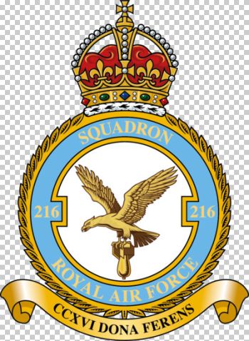 Coat of arms (crest) of No 216 Squadron, Royal Air Force