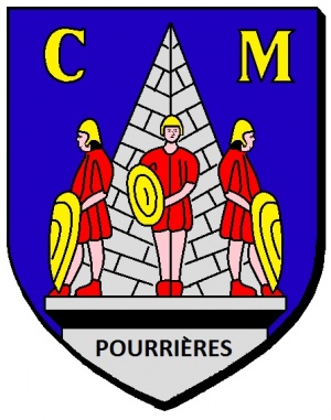 Blason de Pourrières/Coat of arms (crest) of {{PAGENAME