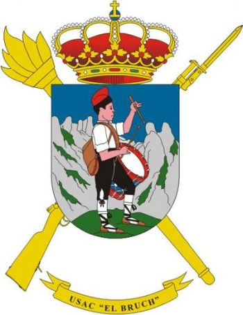 Coat of arms (crest) of the Barracks Services Unit El Bruch, Spanish Army